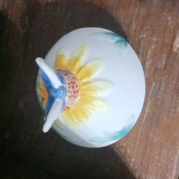 Hand Painted Floral Teapot - Picture 6 of 10